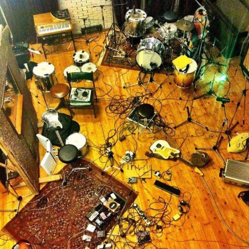 A bird's view from the live room in SING-SING